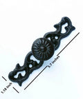 Heavy Duty Cast Iron Drawer Pulls Set Of 2 Five Point Three Inch Long Rustic Vintage Cabinet Handles With Hardware
