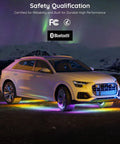 SUV with Underglow Car Lights Kit With RGBIC LED Strips, 16 Million Colors, 10 Scene Modes, App Control, Music Sync