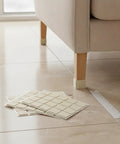 Beige Selfadhesive Felt Furniture Pads For Hardwood And Tile Floors 3.15 By 2.36 Inches Square Floor Protectors 72Pack Soft Polyester