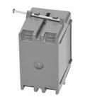 One Gang 18 Cu In Pvc Electrical Junction Box Gray Non Metallic Outlet Block For Switches And Dimmers 10 Pack side view with mounting screw