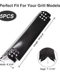 Five Pack Heat Plate Replacement Set For Nexgrill 4 And 5 Burner Gas Grills Porcelain Steel Heat Shields