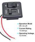 Kickin 12 Volt Dc Toggle Dimmer Switch Featuring High Side Control For Rv Auto Truck And Marine Led Strip Lighting with wiring.