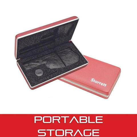 Durable Protective Case For Electronic Micrometers 3734 And 734 Series with foam interior, open and closed view.