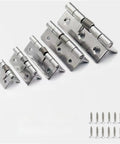 Spring Loaded Cabinet Door Hinges With Screws 4 10 20 Pack No Slam Self Closing Automatic Rebound 304 Stainless Steel Quiet Soft Close Hardware