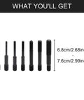 7 Piece Air Rivet Nut Pull Setter Kit With Quick Change Nose Piece Heavy Duty Alloy Steel Hydraulic Rivet Nut Setting Tool connectors