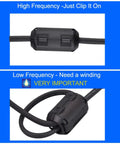 Dope Ferrite Ring Core Kit 30Pcs Clip On Ferrite Beads Choke For HDMI USB Audio Power Cables EMI RFI Noise Filter Suppressor