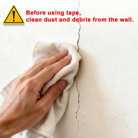 Heavy Duty Self Adhesive Fiberglass Mesh Drywall Joint Tape 1.97 Inch By 180 Feet For Wall Crack Repairs Seam Patches And Spackle Projects Built Tough For Long Lasting Smooth Walls, cleaning cracked wall