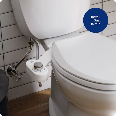 Dual Stream Fresh Water Bidet Toilet Seat Attachment Non Electric For Elongated Seats Easy Install Clean Your Front And Back