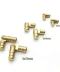 Hidden Concealed Barrel Hinge Set For Wooden Boxes And Cases, DIY Ready Copper Brass Tone Hardware, sizes 4x15mm to 5x25mm