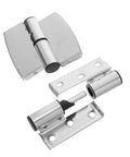 Concealed Stainless Steel Wall Mount Gate Hinges Two Pack For Heavy Duty Doors And Gates Ideal For Commercial Applications And Public Restroom Stalls Foldable Design With Reliable Performance And Modern Look