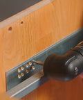 12 Volt Flexi Click Cordless Drill Driver With Magnetic Bit Holder Offset Angle Adapter Compact Bare Tool straight into metal plate during installation.