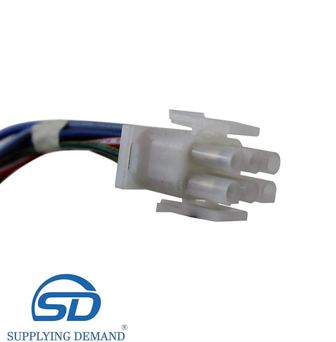 Close-up of connector for Refrigerator Evaporator Fan Motor Replacement For 808602601 And 808602602 Model Specific Fit