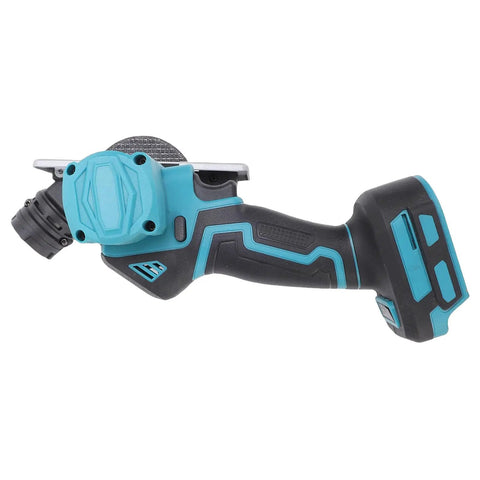 Side view of Badass Cordless Mini Circular Saw With Brushless Motor And Slick Rubberized Body for effortless cutting.