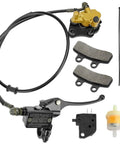 Beefy Front Hydraulic Disc Brake Caliper Assembly And Master Cylinder Kit With Pads Bolt On For 50cc To 125cc Pit Dirt Bikes