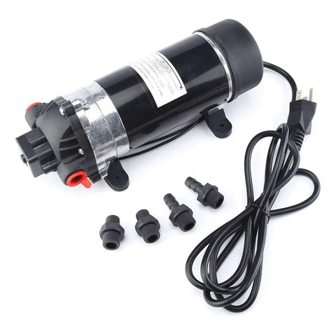 115V High Pressure Booster Pump On Demand 160 PSI For RVs And Caravans Farm Sprayers And Spraying Fixtures Auto Pressure Switch