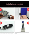 Heavy Duty Push And Pull Force Gauge With Digital Display For Tensile And Compression Testing On A Sturdy Test Bench With G Bracket And Screw Dynamometer Base Great For Measuring All Kinds Of Forces ZP1000 installation steps