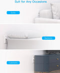 Flat Plug Power Strip Six Feet Ultra Thin Flat Extension Cord With Three Outlets And Three USB Ports Including Two USB C