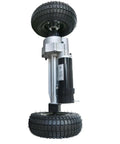 Beefy 24V 350W Brushed Transaxle Motor Kit With Differential, featuring 9x3.50-4 pneumatic wheels for mobility scooters.