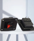 Speaker Terminal Block 2 Position PCB Mount Connector Clamp Set 6 Pack For Amplifier Projects, shown on a table.