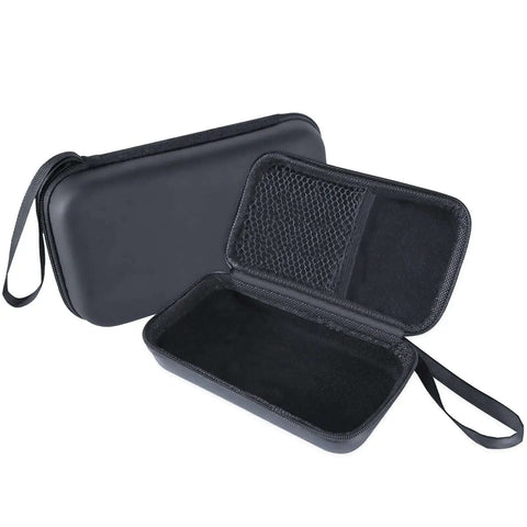 Kickass Waterproof Eva Hard Shell Multimeter Case With Secure Zipper And Stretchy Inner Mesh Pouch, black open case showing interior.