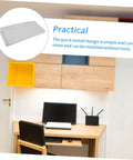 Heavy Duty Sliding Keyboard Tray Smooth Glide Under Desk Mount in a practical home office setup.
