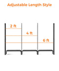Heavy Duty 6ft Firewood Rack for Indoor and Outdoor Use Black Metal Log Holder Organizer Fireplace Wood Pile Storage Stack Ultra Sturdy Storage Rack for Deck Porch Backyard adjustable length style