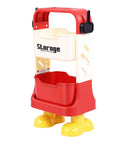 Grab And Go Utility Cart Featuring Detachable Swivel Wheels And Rock Solid Build Ideal For Moving Snacks Gear And Party Supplies Easy Roll Design Makes Hauling Your Stuff A Total Breeze, red and white mobile trolley with compact storage.