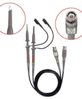 Oscilloscope Probe Kit 100MHz With 10 To 1 And 1 To 1 Switchable Bandwidth Clip Probes BNC To Minigrabber Test Leads Interchangeable Tips
