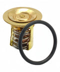 Thermostat Kit For OMC Cobra Volvo Penta 4.3L 5.0L 5.7L 5.8L V6 V8 Engines, 160 F Temperature Rating, Beefed-Up Replacement For Ford GM Based Drives, Replaces 383307 3856961 778056 307239 312797 Sierra 18-3677, brass thermostat with O-ring