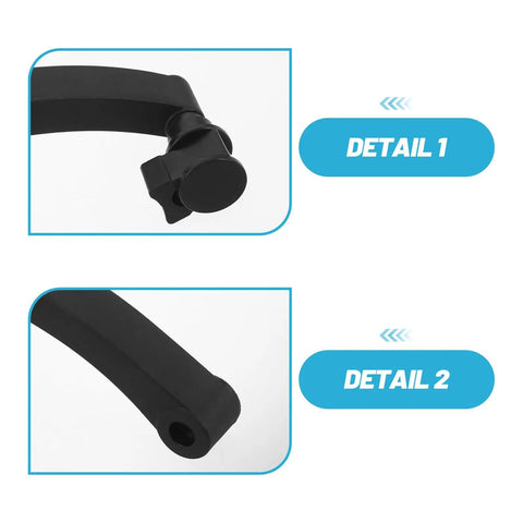 Plastic Tire Balancer Handle Replacement For Wheel Balancers Universal Pro Grade Hand Gauge And Measurement Wheel Easy To Use High Precision For Auto Repair Shops Fits Cars Trucks Motorcycles And More black plastic handle close-up