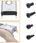 Video Doorbell Replacement Security Screws Kit, 20 Pcs, 4 Types, Hardened Carbon Steel, shown used with video doorbell