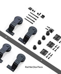 72 Inch Bi Fold Barn Door Hardware Kit For Four Doors With Top Mount Hangers Space Saving Sliding Track System For 68 Inch Openings
