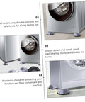 Anti Slip Washing Machine Heightening Pads For Washer And Dryer Vibration Isolation Floor Mats under a washing machine
