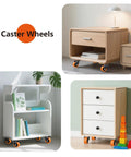 3 Inch Heavy Duty Caster Wheels Set Of 4 In Orange Polyurethane For Industrial Use on furniture and carts