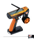 Flysky FS-GT3C RC Transmitter 2.4GHz 3CH LCD Remote Controller With FS-GR3E Receiver for RC Cars and Boats Yellow Dope