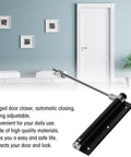 Spring Door Closer Stainless Steel Quiet Soft Close For Home And Hotel Lightweight Durable For Wood And Aluminum Doors