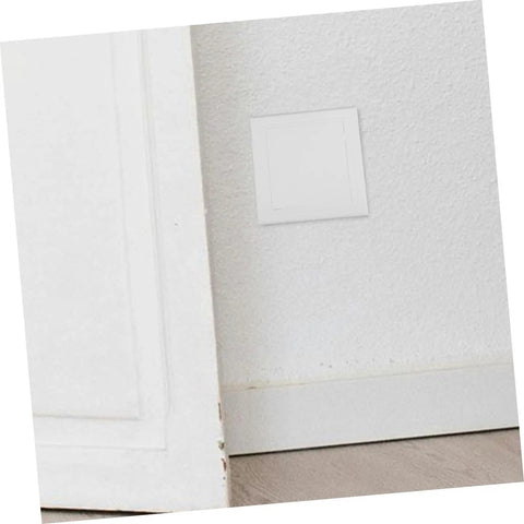 Heavy Duty Abs Access Panel For Drywall Ceilings installed on wall with white finish, suitable for plumbing and HVAC access.