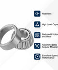 Tapered Roller Bearing Cone And Cup Set 17mm Bore 40mm OD 17.5mm Thick Chrome Steel ABEC 3 Built Tough High Load Capacity