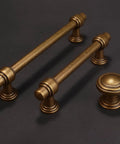 10 Pack Antique Brass Kitchen Cabinet Knobs Set Old School Vintage Drawer Knobs Aged Bronze Hardware Zinc Alloy Handles