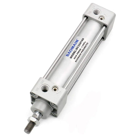 Beefy Pneumatic Air Cylinder One And A Quarter Inch Bore Five Point Nine Inch Stroke Double Acting Single Rod M10 By One Point Twenty Five