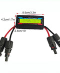 Badass No Sweat Plug And Play 200A Digital Wattmeter with display and connectors for accurate voltage and amp measurement.