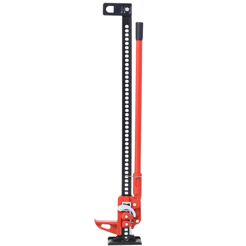 Beefy 7000 Lbs Farm Jack With Ratcheting Mechanism Heavy Duty Off Road Lift For Tractors SUVs And Trucks 6 To 48 Inches Range