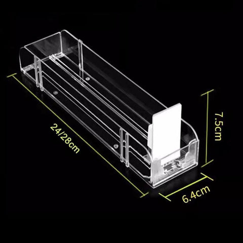 Pro Level Clear Acrylic Automatic Cigarette Display Rack With Smooth Operator Pusher And Divider Tray For Retail Tobacco And Matchbook Storage, A Sleek Retail Flex For Countertops And Cooler Organizers