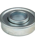 Front view of Flanged Wheel Bearing 1/2 In ID, 1 1/8 In OD, 1/4 In Flange, HW-11B Bearing for small machinery, carts, rollers, light duty equipment.