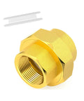 1 Inch Female Brass Union Pipe Fitting for Connecting and Extending Pipes with tape included, corrosion resistant
