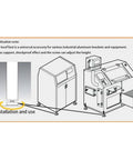 Diagram of Built Tough Adjustable Leveling Feet With Swivel Base for industrial equipment installation and use.