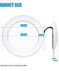 Dimensions of 6-Inch Dimmable LED Flush Mount Disc Lights With 1000 Lumens Dope Brightness, 5000K Daylight, 16.5W