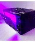 Top Shelf 4000W UV Curing Lamp With Cold Light Source For Lcd Sla Dlp 3D Printer And Resin Models, black unit with transparent door and UV light