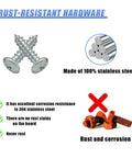 Top Shelf Car License Plate Screw Kit Featuring Hella Tough Self Tapping Bolts And Dependable Fasteners For Zero Hassle front rear vehicle mounting in glossy silver, rust-resistant hardware detail.