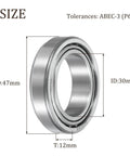 Heavy Duty Tapered Roller Bearing Cone And Cup Set 30 mm Bore 47 mm Outer Diameter 12 mm Thick Chrome Steel ABEC 3 Built For Rugged Industrial And Auto Use